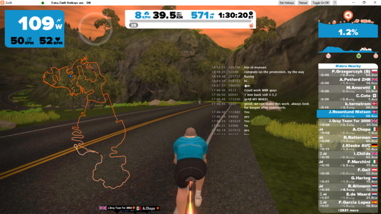 Update your ZwiftMap with chat overlay and custom colours