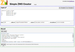 New online workout editor