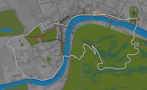 Greater London Loop in ZwiftMap