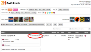It is easy to sign up for events