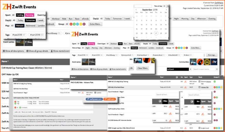 Improved filters and searches