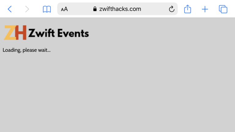 A much faster event list :-)