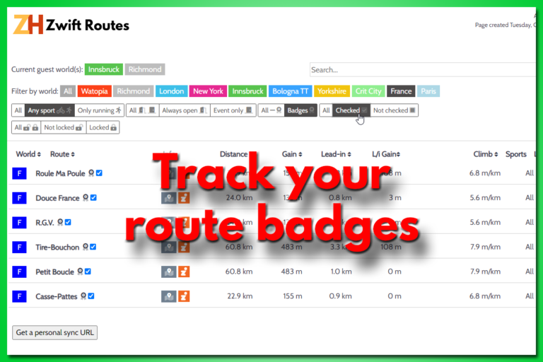 A new way to track your route badges
