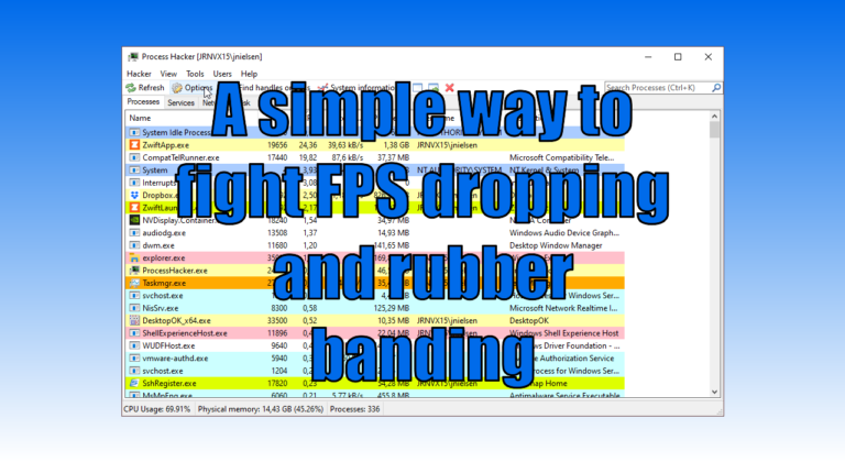 A simple way to fight FPS dropping and rubber banding