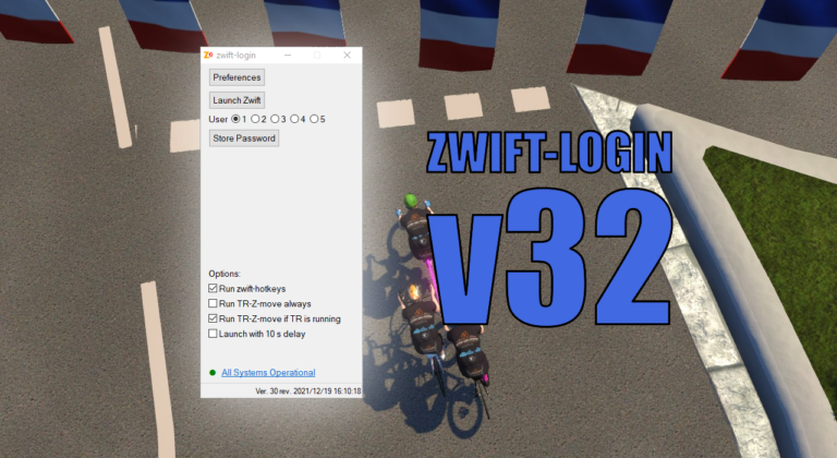 zwift-login v32 – A New Zwift Launcher