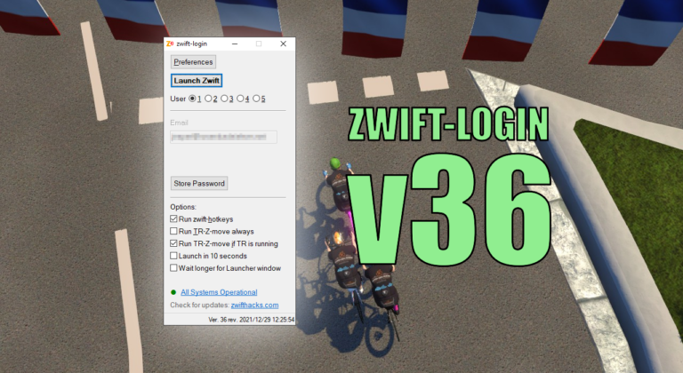 zwift-login v36 – Streamlining and Improving