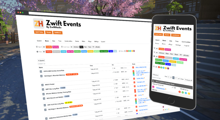 Events – Easier Access to All Filters