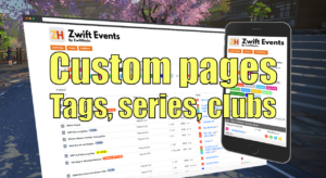 Custom pages for tags, series, and clubs
