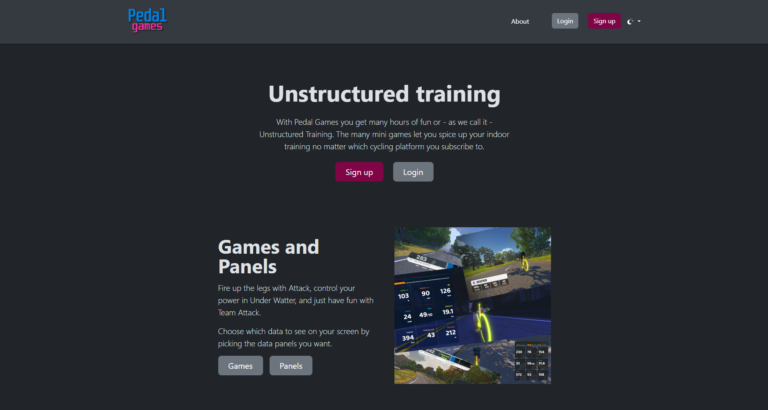 Pedal Games – Unstructured training